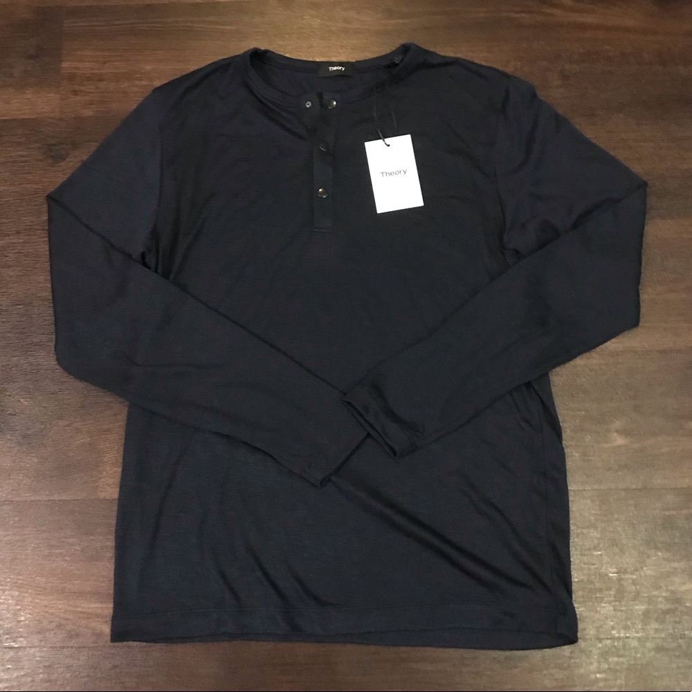 Theory Snap Henley - Eclipse